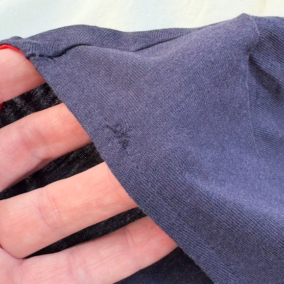 Boden navy blue t-shirt dress, size 4, belted - Picture 4 of 10